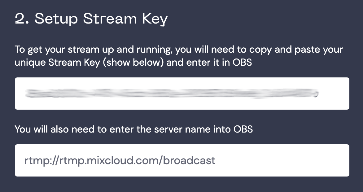Stream Key